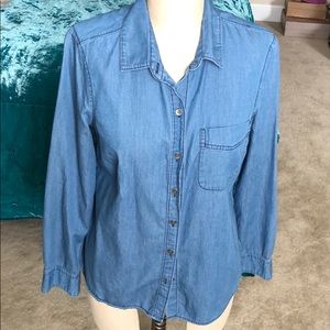 🌸Old Navy🌸 soft denim button down, Sz SM